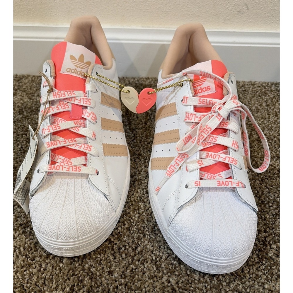 adidas Superstar Self Love Sz 8 - Coquette, Clean Streetwear, Lovecore - Picture 2 of 12